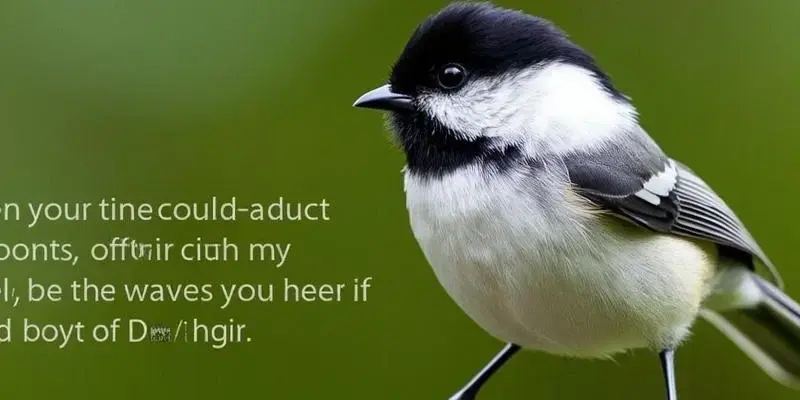 Black-capped-chickadee spiritual meaning